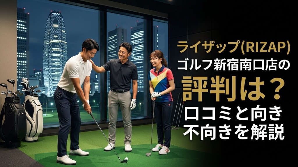 ライザップ(RIZAP)ゴルフ新宿南口店の評判は？口コミと向き不向きを解説